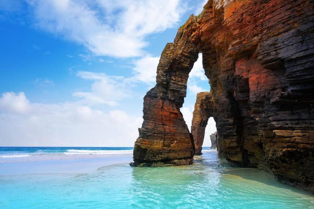 Apartamento Playa Catedrales Con Terraza Barreiros Eksteriør bilde